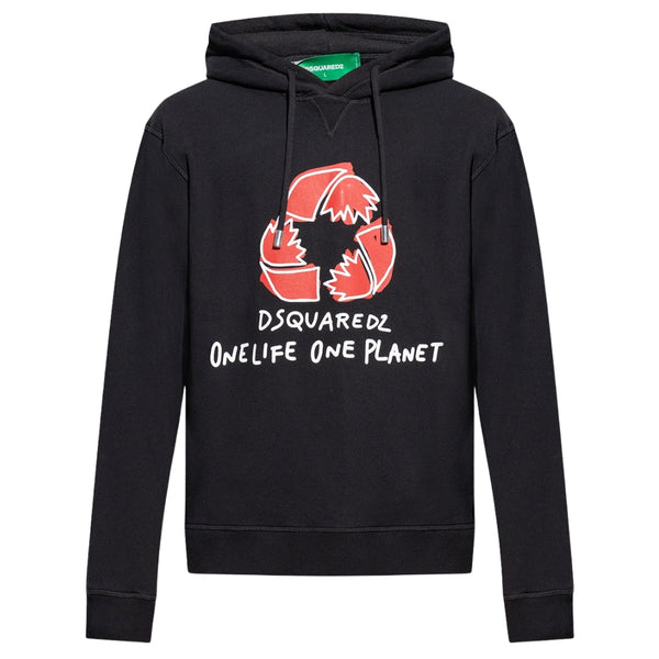Dsquared2 One Life one Planet Black Hoodie XS