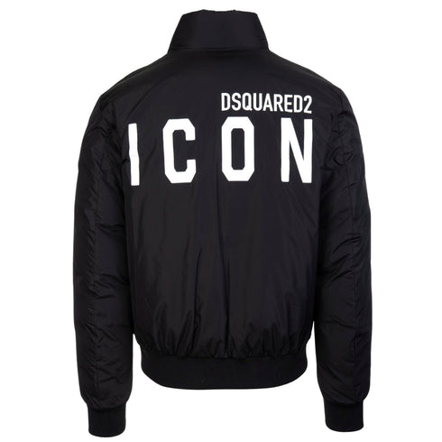 DSQUARED2 Icon Padded Bomber Black Jacket W34