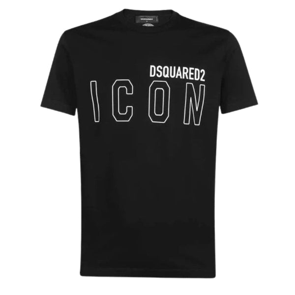 DSQUARED2 Icon Outline Logo Black T-Shirt S