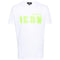 Dsquared2 Cool Fit Green Blur Icon Logo White T-Shirt XS