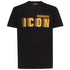 Dsquared2 Cool Fit Orange Blur Icon Logo Black T-Shirt S