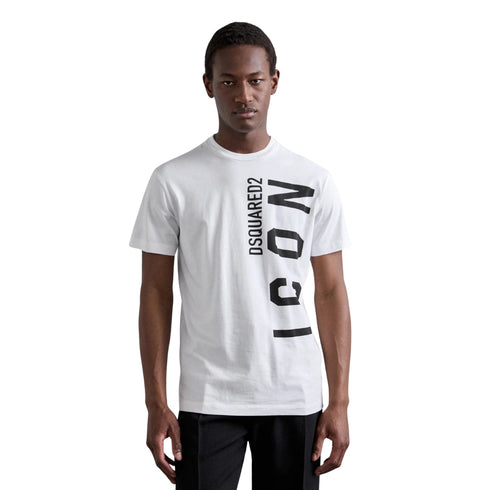 Dsquared2 Logo T-Shirt White Black Print M