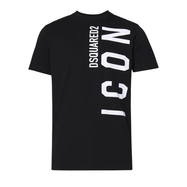 Dsquared2 Logo T-Shirt Black White Print S