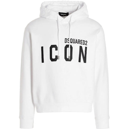 Dsquared2 Cool Fit Large Icon Logo White Hoodie XXXL