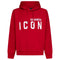 Dsquared2 Cool Fit Large Icon Logo Red Hoodie XS
