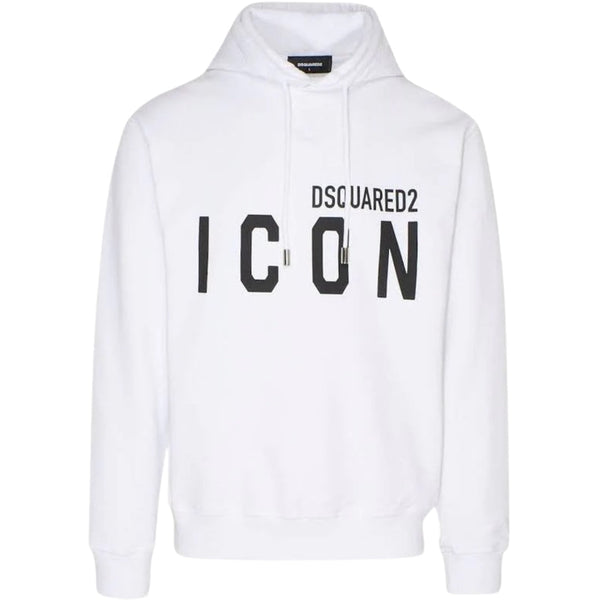 Dsquared2 Regular Fit Icon Logo White Hoodie S