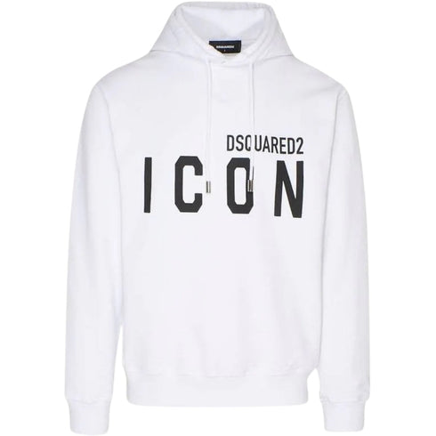 Dsquared2 Regular Fit Icon Logo White Hoodie S