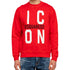 Dsquared2 Block Icon Logo Cool Fit Red Sweatshirt XS