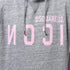 DSQUARED2 Pink Icon Cracked Logo Grey Hoodie XXL