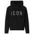 Dsquared2 Studded Icon Logo Black Hoodie S