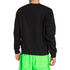 DSQUARED2 Icon Blurred Lime Logo Crew Neck Black Jumper M