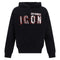 DSQUARED2 Icon Scribble Logo Cool Fit Black Hoodie M