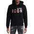 DSQUARED2 Icon Scribble Logo Cool Fit Black Hoodie M