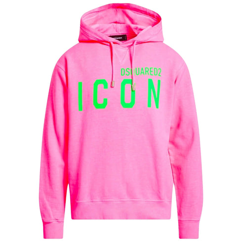 DSQUARED2 Icon Regular Fit Pink Hoodie L