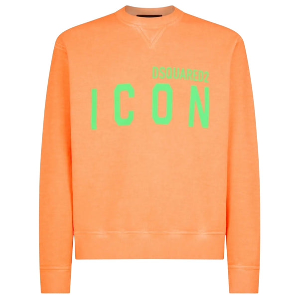 DSQUARED2 Icon Orange Crew Neck Jumoper XS