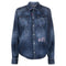 DSQUARED2 Icon Reverse Logo Western Dark Blue Denim Shirt W30
