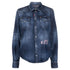 DSQUARED2 Icon Reverse Logo Western Dark Blue Denim Shirt W30