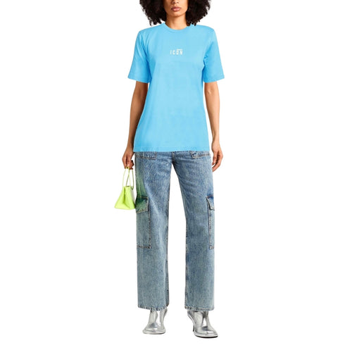 DSQUARED2 Icon Small Chest Logo Light Blue T-Shirt XS