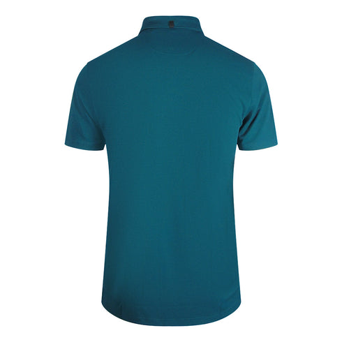 Lyle & Scott Collar Logo Short Sleeved Golf Green Polo Shirt XS