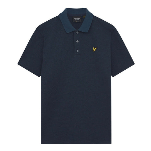 Lyle & Scott Muddy Navy Tonal Texture Polo M