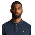 Lyle & Scott Muddy Navy Tonal Texture Polo M