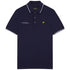 Lyle & Scott Navy Blue Co-ordinate Print Logo Short Sleeved Polo Shirt M