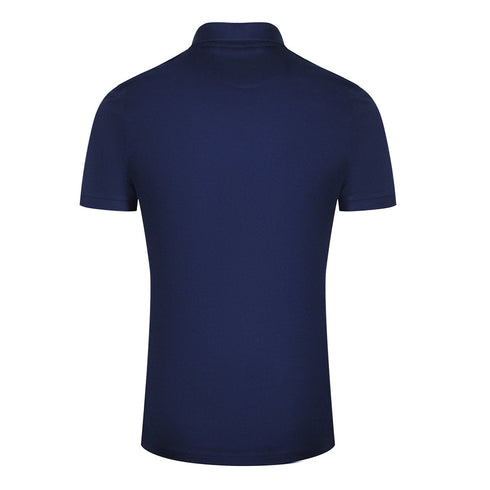 Lyle Scott Navy Blue Co Ordinate Print Logo Short Sleeved Polo Shirt