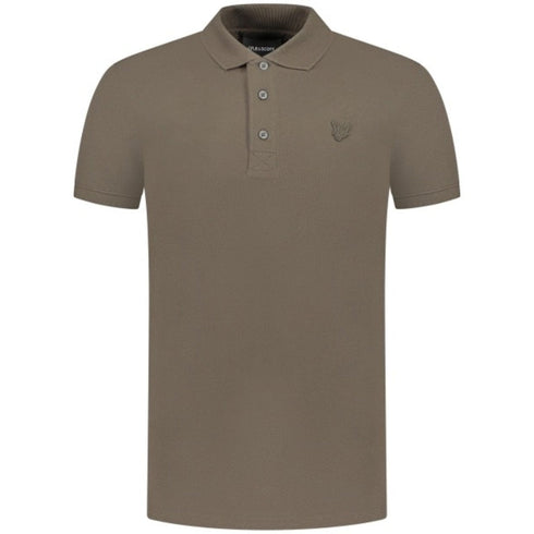 Lyle & Scott Tonal Eagle Form Green Polo Shirt M