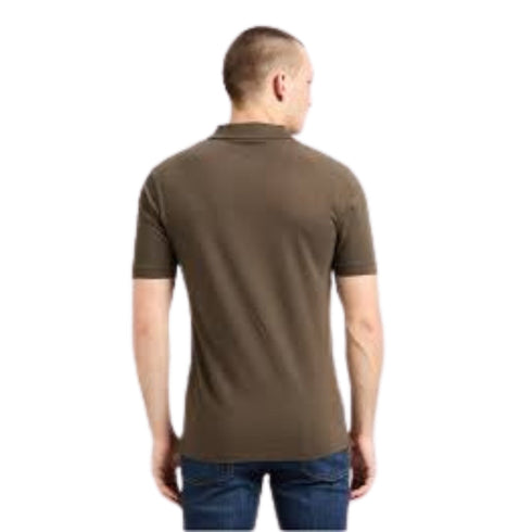 Lyle & Scott Tonal Eagle Form Green Polo Shirt M