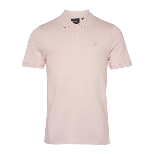 Lyle & Scott Tonal Eagle Pink Salt Polo Shirt M