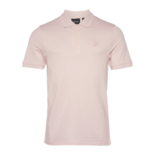 Lyle & Scott Tonal Eagle Pink Salt Polo Shirt M