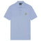 Lyle & Scott Branded Chest Logo Blue Smoke Polo Shirt S