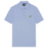 Lyle & Scott Branded Chest Logo Blue Smoke Polo Shirt S