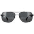 Police Semi-Matte Black Sunglasses SPL655 0531