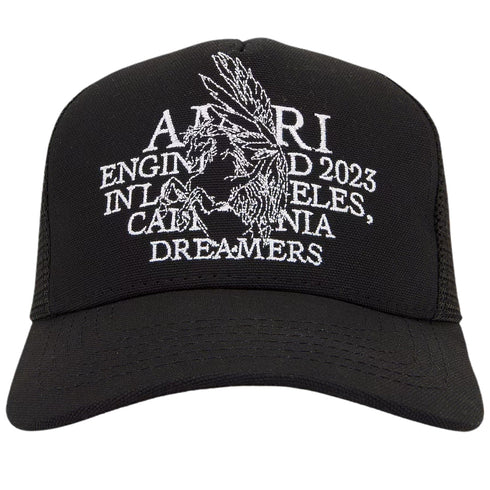 Amiri Pegasus Trucker Black Hat