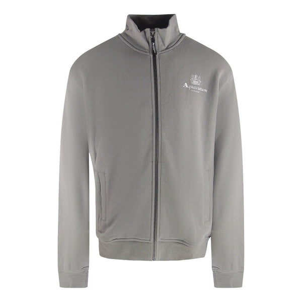 Aquascutum Active Zip Up Grey SweatshirtW004 25