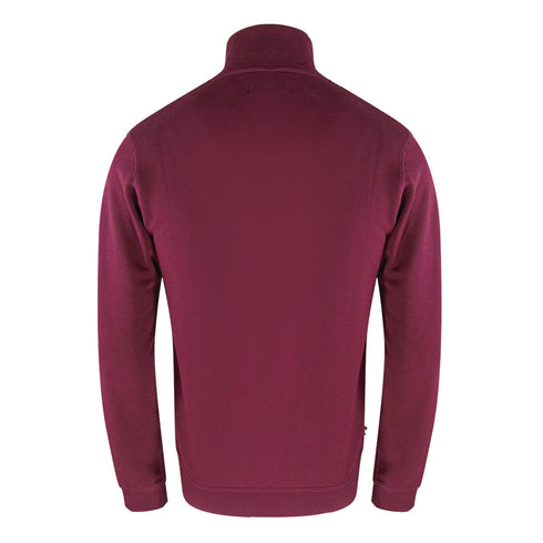 Aquascutum Active Zip Up Burgundy Sweatshirt SW004 26
