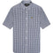 Lyle Scott Short Sleeve Slim Fit Navy Gingham Shirt