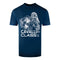 Cavalli Class Floral Tiger Design Light Blue T-Shirt M