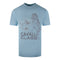 Cavalli Class Floral Tiger Design Light Blue T Shirt Sxt60A Jd060 05048 - Style Centre Wholesale