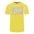 Cavalli Class Bold Floral Logo Yellow T-Shirt M