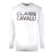 Cavalli Class Large Bold Logo Design White Sweatshirt - Style Centre Wholesale