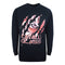 Cavalli Class Peeking Tiger Design Navy Blue Sweatshirt