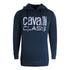 Cavalli Class Floral Logo Navy Blue Hoodie M