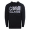 Cavalli Class Floral Logo Navy Blue Hoodie Copy