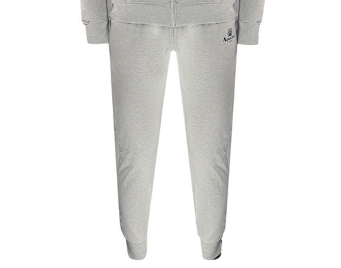 Aquascutum Aa_Ow04_St004Ogo Zf Hoodie Grayel St004 Grey Zip Hoodie And Track Pants Set Male