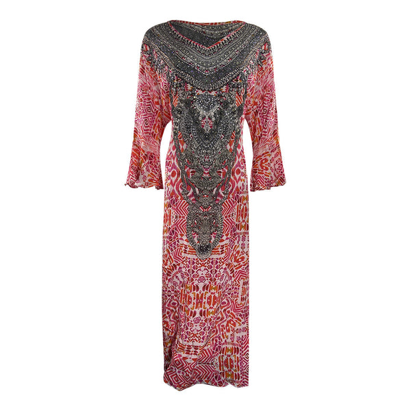 Inoa Fashion Shiraz 1923 Sleeve Long Kaftan With Frill Womens