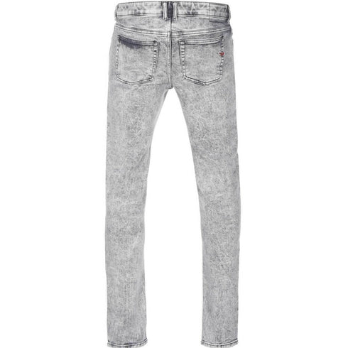 Diesel 1979 Sleenker Light Grey Faded Denim Jeans W28 L32 / 32L