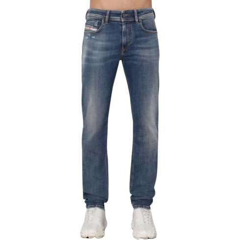Diesel 1979 Sleenker Plain Blue Denim Jeans W32 L32 / 32L