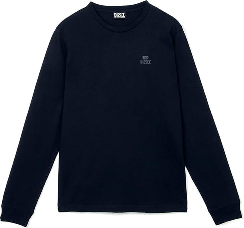 Diesel Total Eclipse Navy Blue Long Sleeve T-Shirt T-DIEGO-LONG-A-R-HD-NEWAGLIETTA A10405 RTAQR 81E